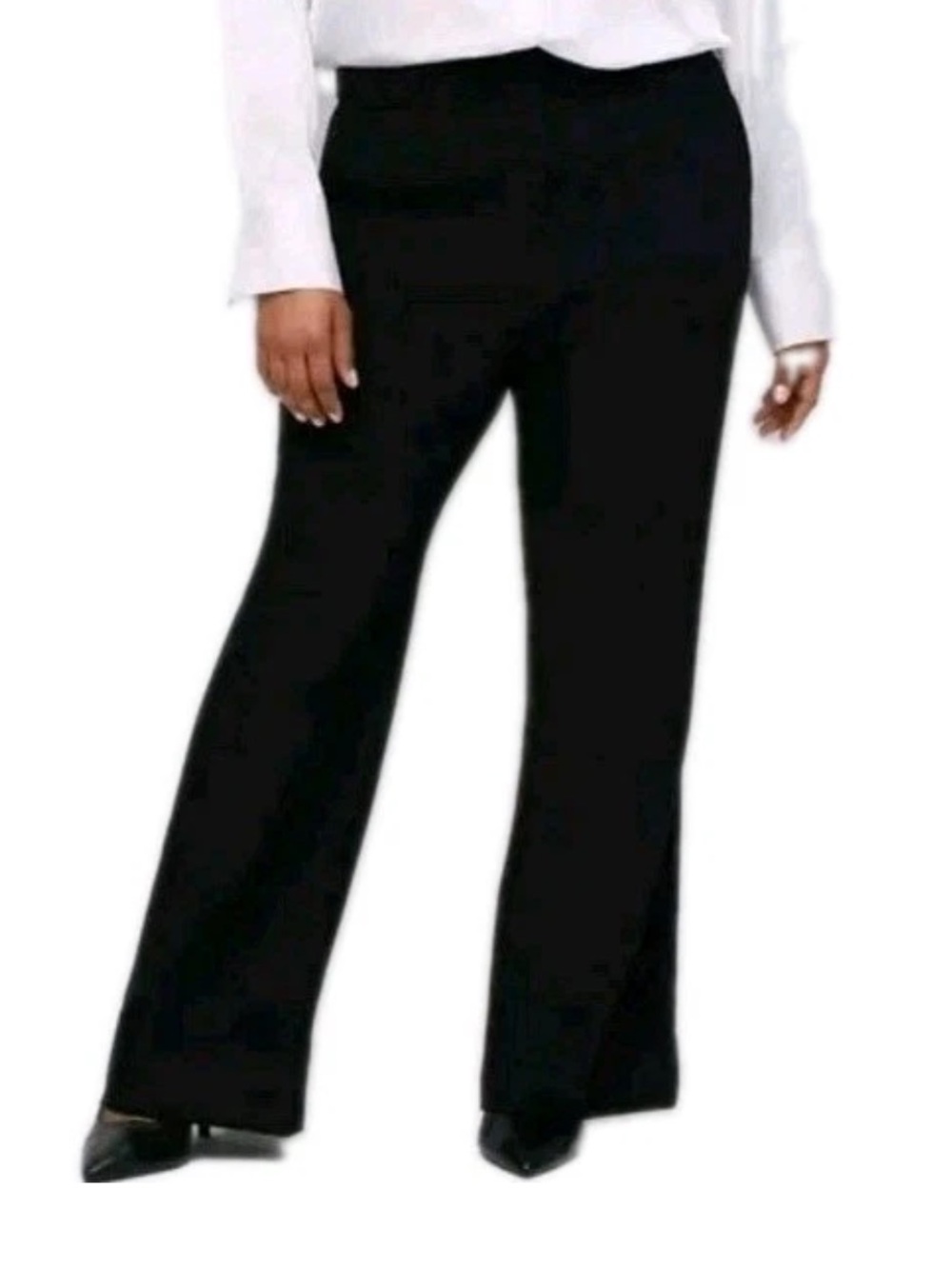 Torrid Relaxed Straight Leg Twill High Rise Pant, Black Size 26 NWT